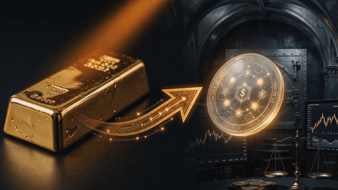 Gold-to-stablecoin mint and burn mechanism flow diagram