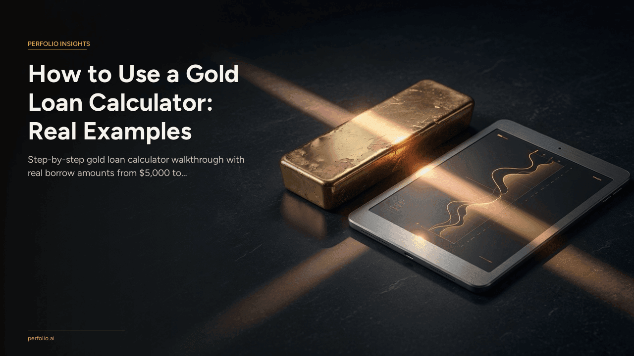 How to Use a Gold Loan Calculator: Real Examples From $5K to $100K