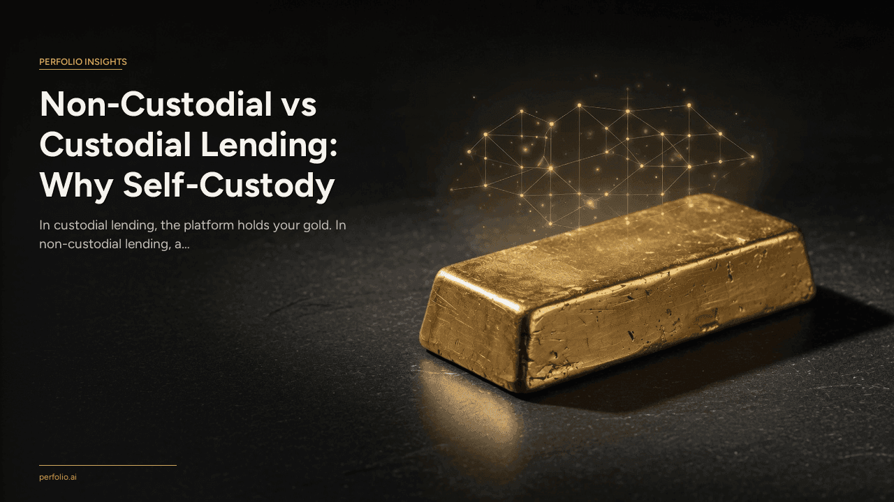 Non-Custodial vs Custodial Lending: Why Self-Custody Wins for Gold-Backed Loans