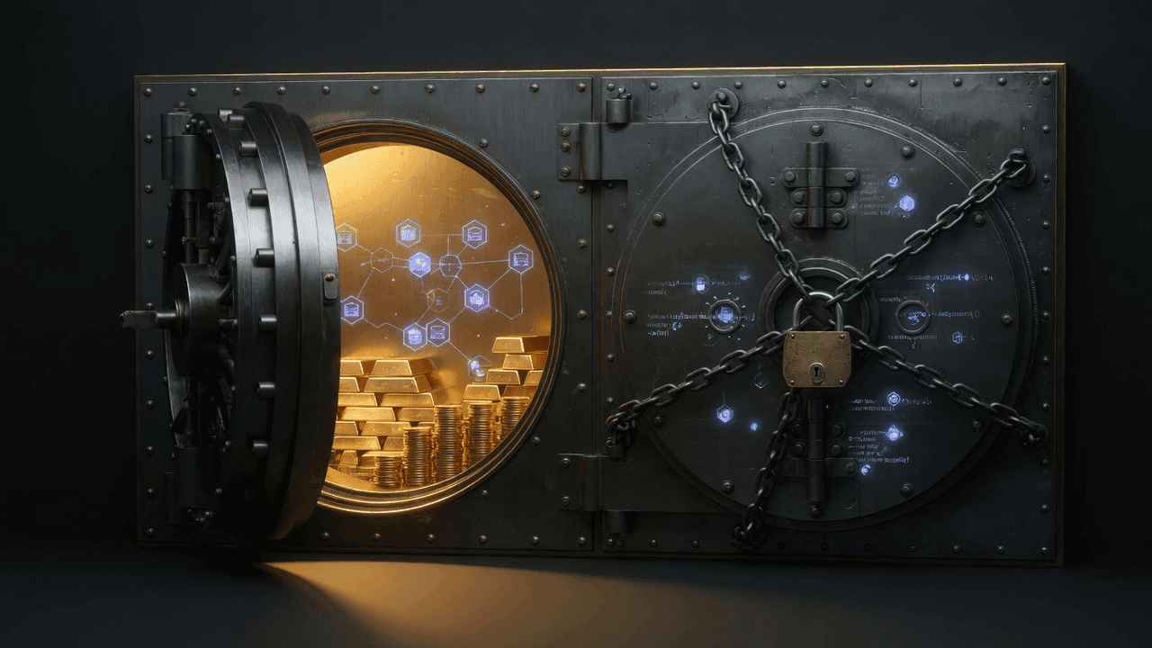 Open self-custody vault versus chained custodial vault comparison