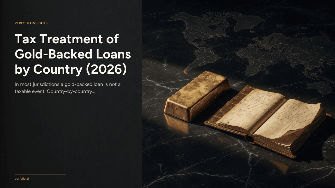 Tax Treatment of Gold-Backed Loans by Country (2026)