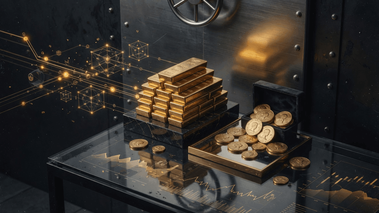 Mobile DeFi interface for gold lending